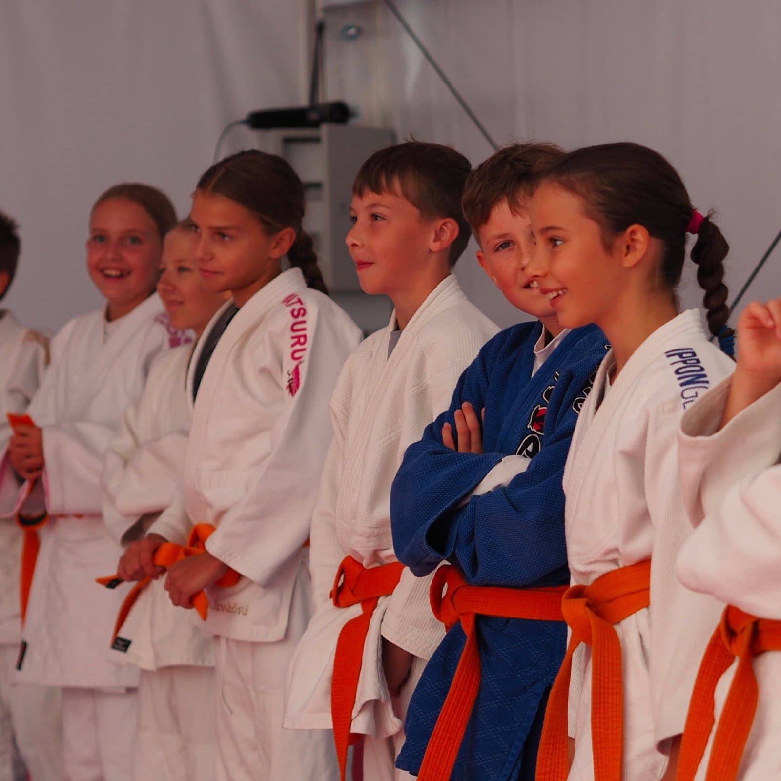 Judisté na Judo Heroes Campu během programu